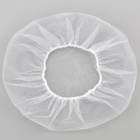 Global Industrial Nylon Hairnet, 24", Honeycomb, White, 100/Bag (WB708193B)