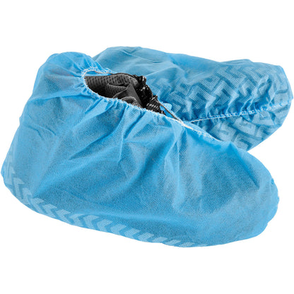 Global Industrial Standard Disposable Shoe Covers, Size 12-15, Blue, 150 Pairs/Case (WB708197BBL)