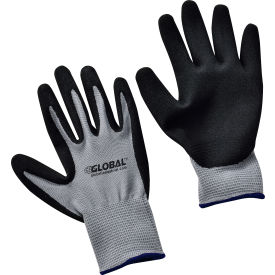 Global Industrial Ultra-Grip Foam Nitrile Coated Gloves, Gray/Black, X-Large, 1 Pair (WB708345XL)