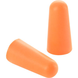 Global Industrial Bullet Earplugs, Tapered, Uncorded, NRR 32 dB, 200 Pairs/Box (WB708375)