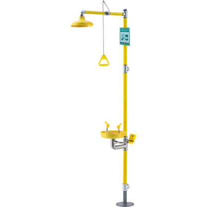 Global Industrial Emergency Combination Shower with Eyewash Station (WB708383)