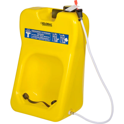 Global Industrial Gravity Fed Portable Eyewash Station, 20 Gallon (WB708387)