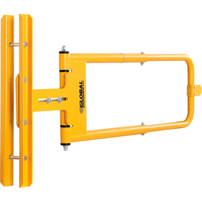 Global Industrial Adjustable Safety Swing Gate, 24"-40"W Opening, Yellow (WB708537YL)