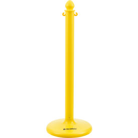 Global Industrial Medium Duty Plastic Stanchion Post, 40"H, Yellow (WB708552YL)