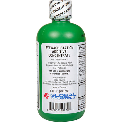 Global Industrial Emergency Eyewash Preservative, 8 Oz., 1 Bottle (WB708563)