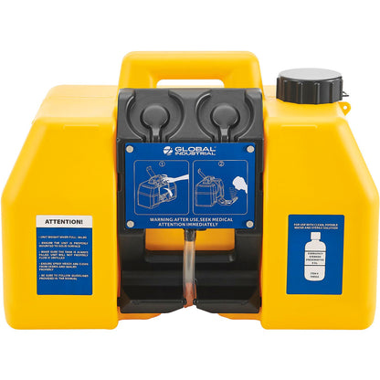 Global Industrial Gravity Fed Portable Eyewash Station, 9 Gallon (WB708606)