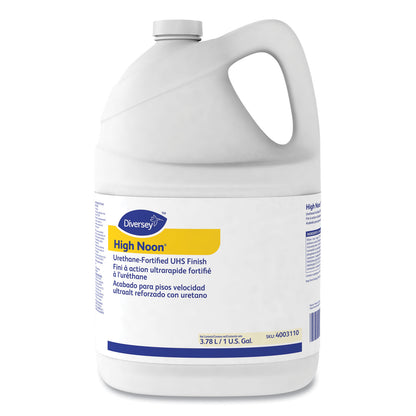 Diversey™ High Noon Urethane-Fortified UHS Floor Finish, Liquid, 1 gal Bottle, 4/Carton (DVS4003110)