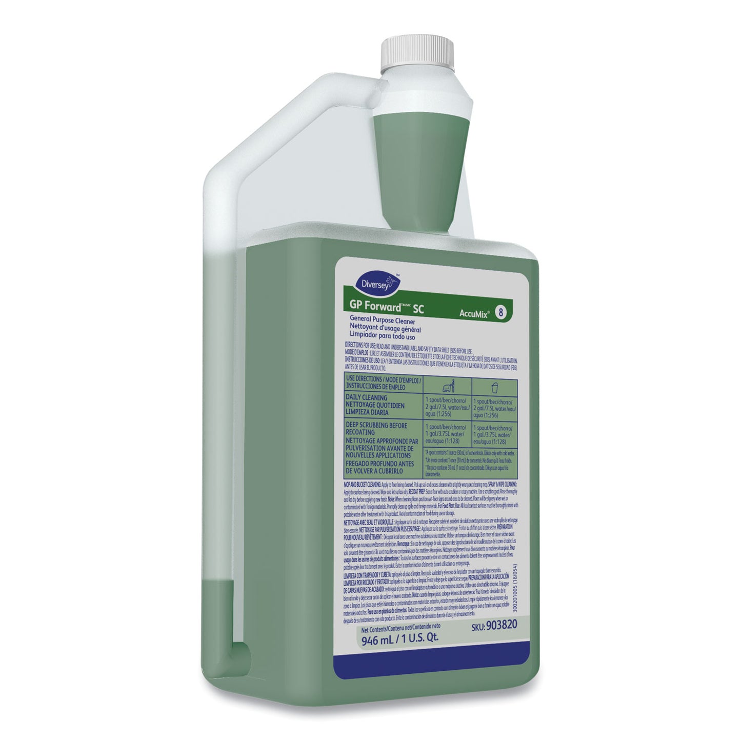 Diversey™ GP ForwardTM/MC General Purpose Cleaner, Mild Citrus Scent, 32 oz Bottle, 6/Carton (DVS101109735)