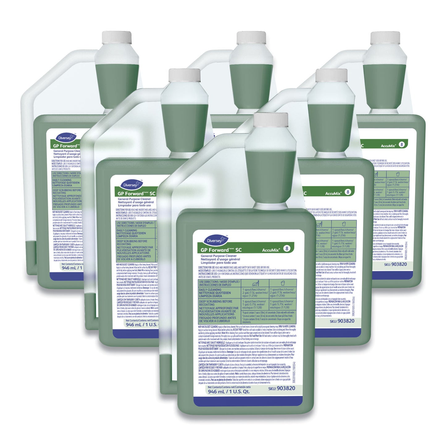 Diversey™ GP ForwardTM/MC General Purpose Cleaner, Mild Citrus Scent, 32 oz Bottle, 6/Carton (DVS101109735)