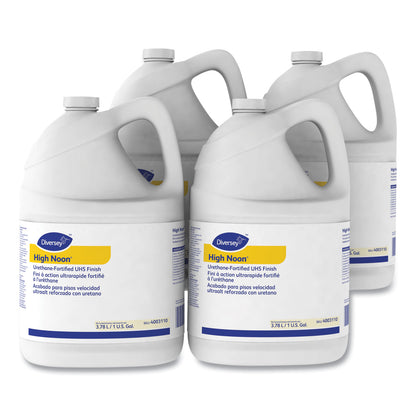 Diversey™ High Noon Urethane-Fortified UHS Floor Finish, Liquid, 1 gal Bottle, 4/Carton (DVS4003110)