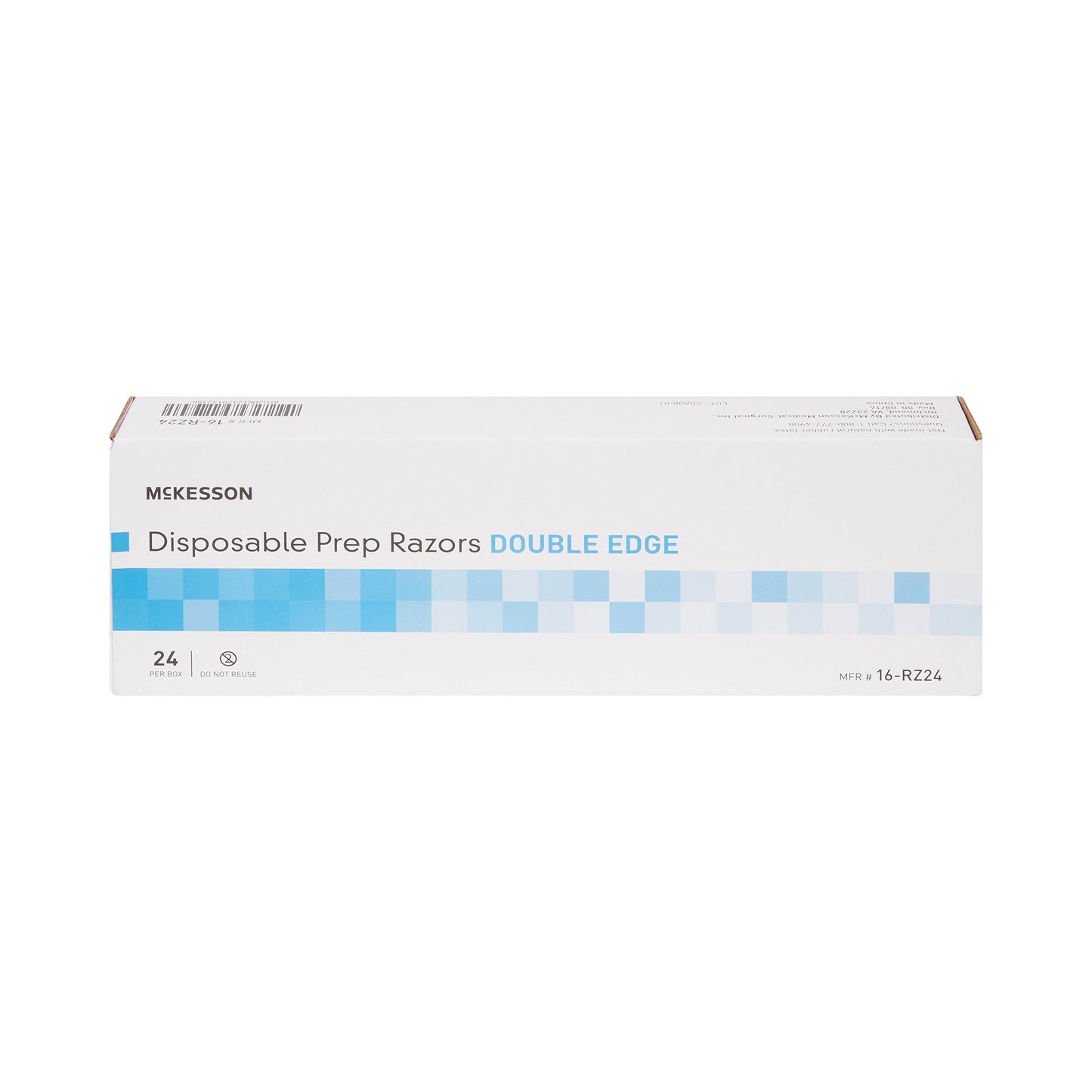 McKesson Surgical Prep Razor Double Edge Single Blade NonSterile Disposable (474851_CS)