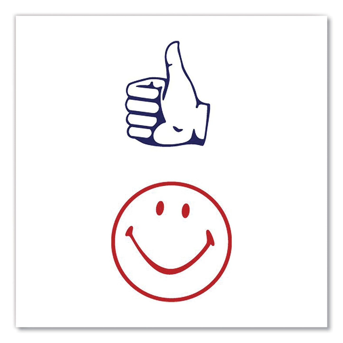 accustamp-r-dual-message-pre-inked-round-stamp-smiley-face-thumbs-up-0-63-dia-red-blue-cos032934_3