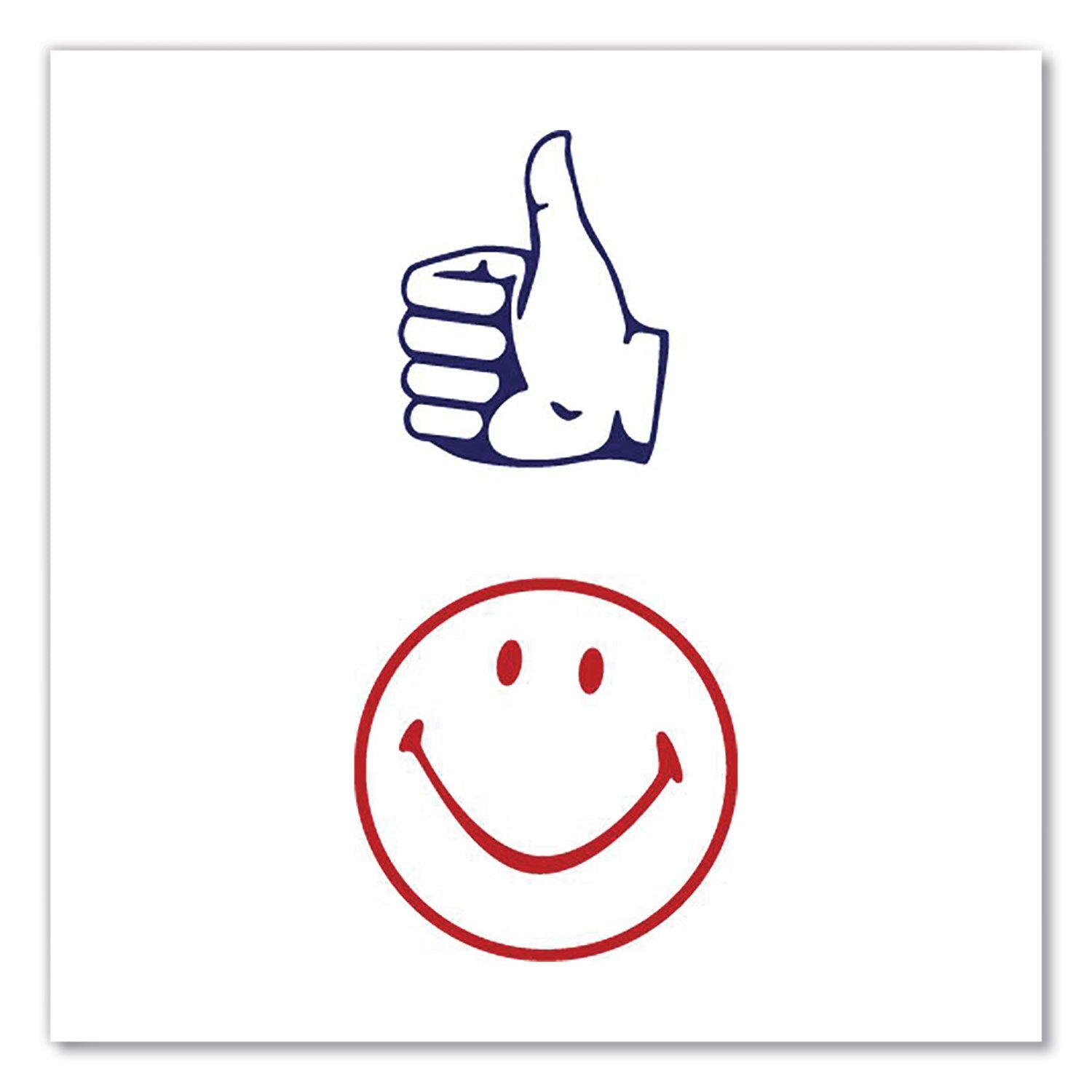 accustamp-r-dual-message-pre-inked-round-stamp-smiley-face-thumbs-up-0-63-dia-red-blue-cos032934_3