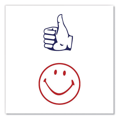 accustamp-r-dual-message-pre-inked-round-stamp-smiley-face-thumbs-up-0-63-dia-red-blue-cos032934_3
