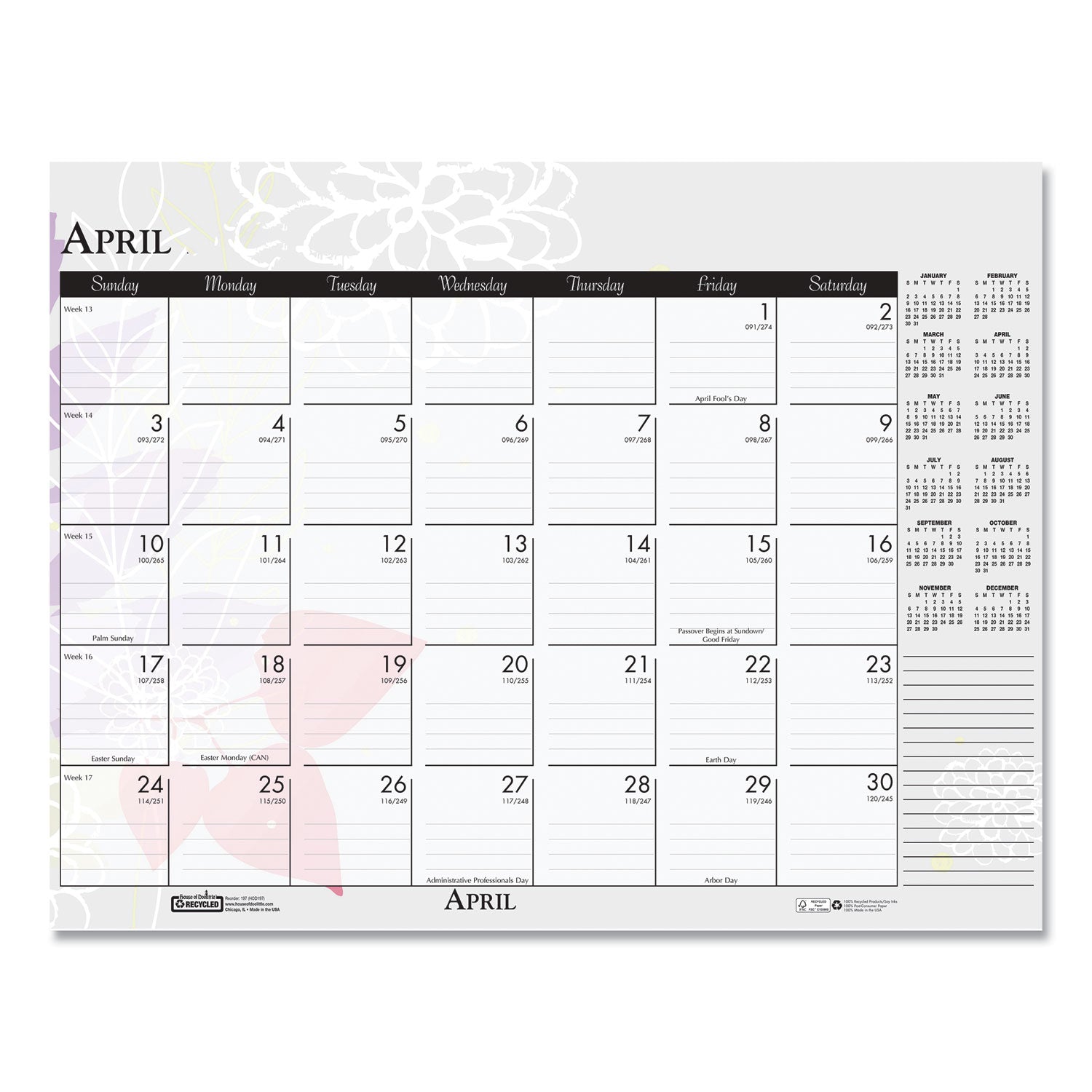 house-of-doolittle-recycled-desk-pad-calendar-num-hod1976_5