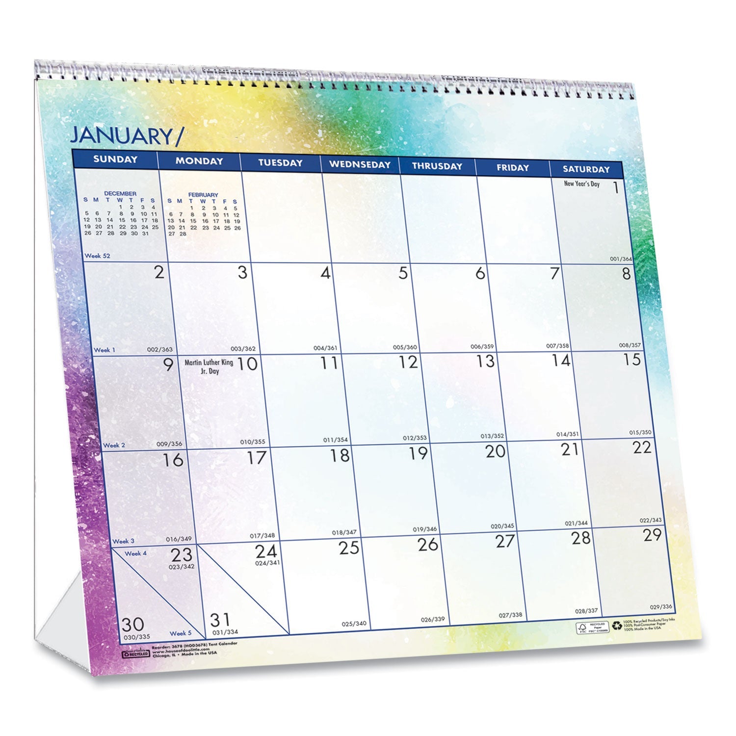 house-of-doolittle-recycled-cosmos-tent-calendar-num-hod3639_2