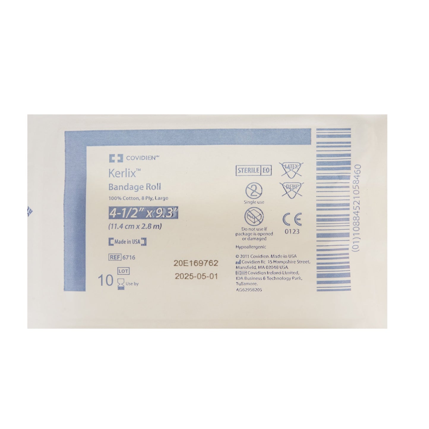 Kerlix™ Fluff Bandage Roll 4-1/2 Inch X 3-1/10 Yard 8-Ply Sterile 1 per Pouch (684279_CS)