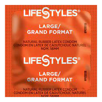 Lifestyles® Condom Lubricated Large 1,008 per Case (1218377_CS)