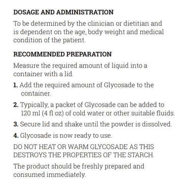 Glycosade® Oral Supplement Unflavored Powder 60 Gram Individual Packet (1137879_BX)