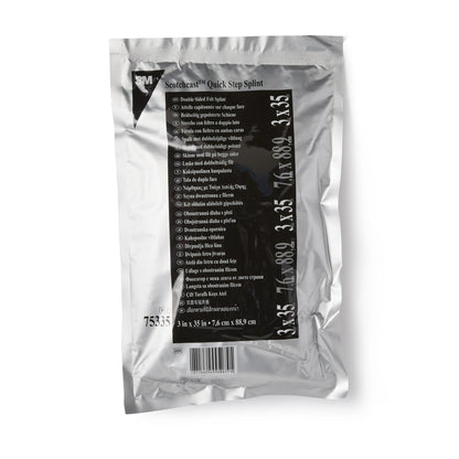 3M™ Scotchcast™ Quick Step Double Sided Felt Padded Precut Splint 3 X 35 Inch Felt / Fiberglass White (1193019_CS)