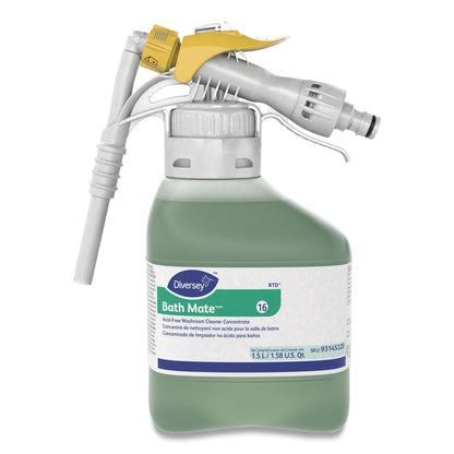 Diversey™ Bath Mate Non-Acid Washroom Cleaner Concentrate, Fresh Scent, 50.7 oz Bottle , 2/Carton (DVS93145328)