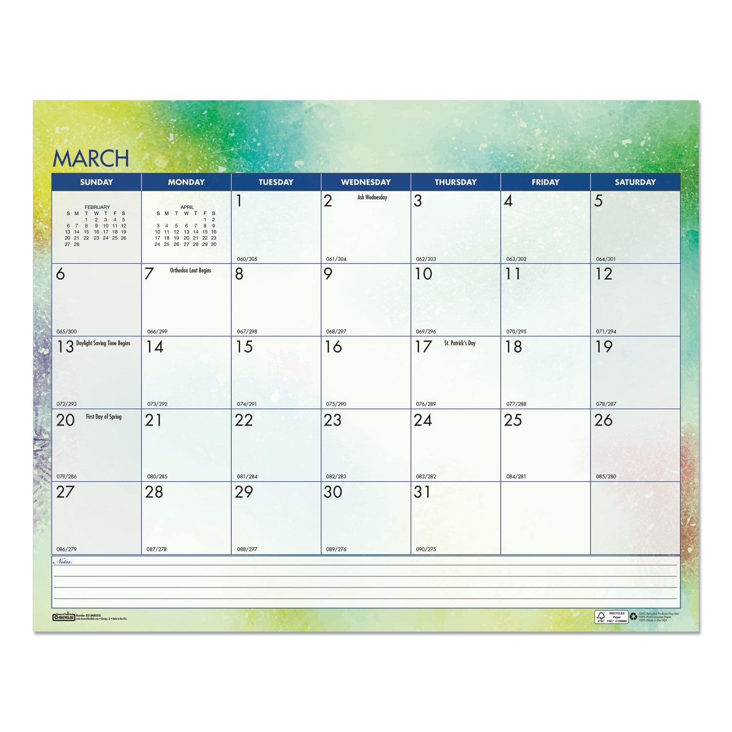 house-of-doolittle-recycled-cosmos-wall-calendar-num-hod3459_4