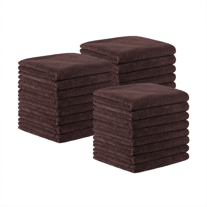 Arkwright Home Bck2U Terry Mircofiber Salon Towel 16x27 Brown (24/Pack) (PNP915109BR)