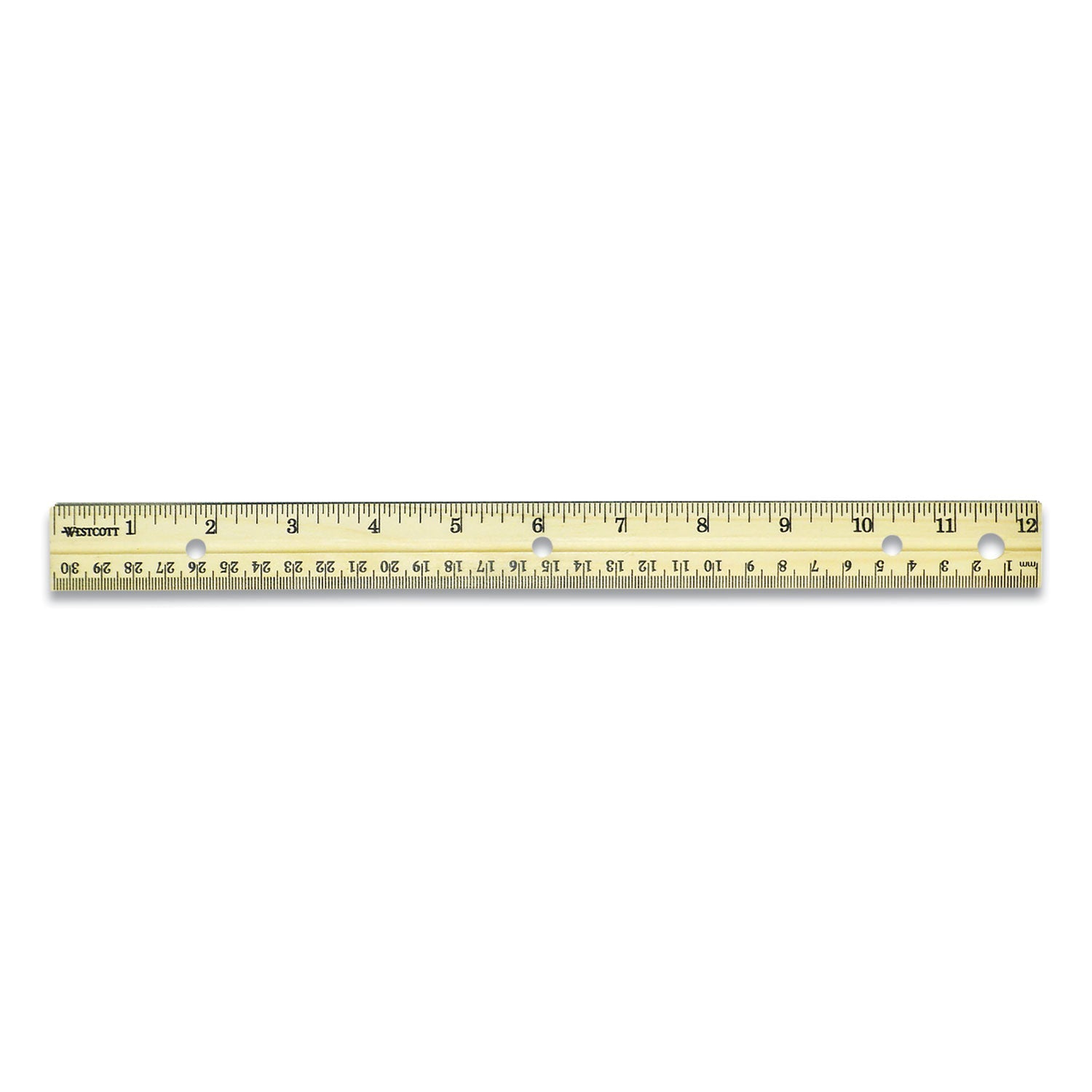 westcott-three-hole-punched-wood-ruler-num-acm17724_2