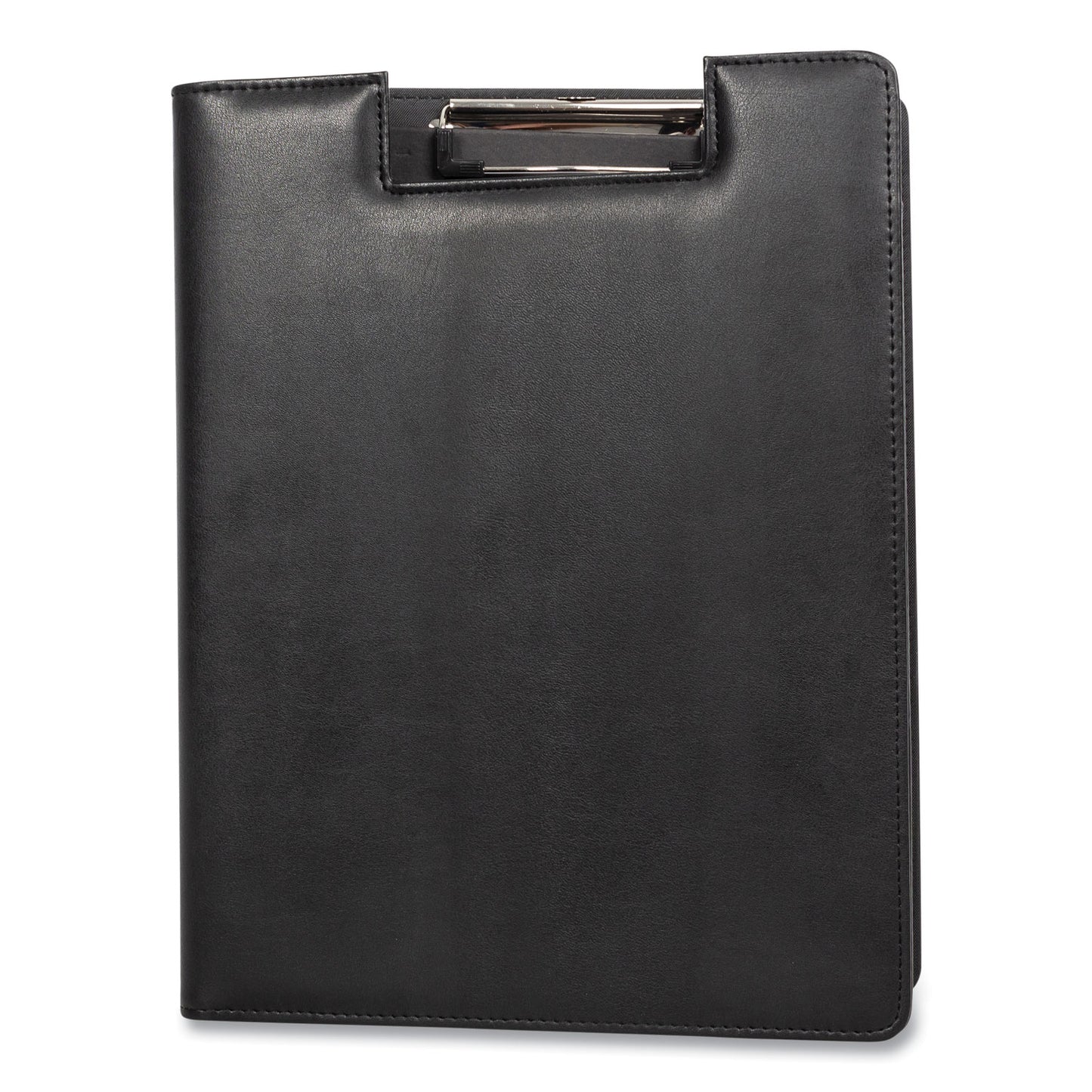 Bond Street, Ltd. Faux-Leather Padfolio, Notched Front Cover with Clipboard Fastener, 9 x 12 Pad, 9.75 x 12.5, Black (BND5041BSBLACK)