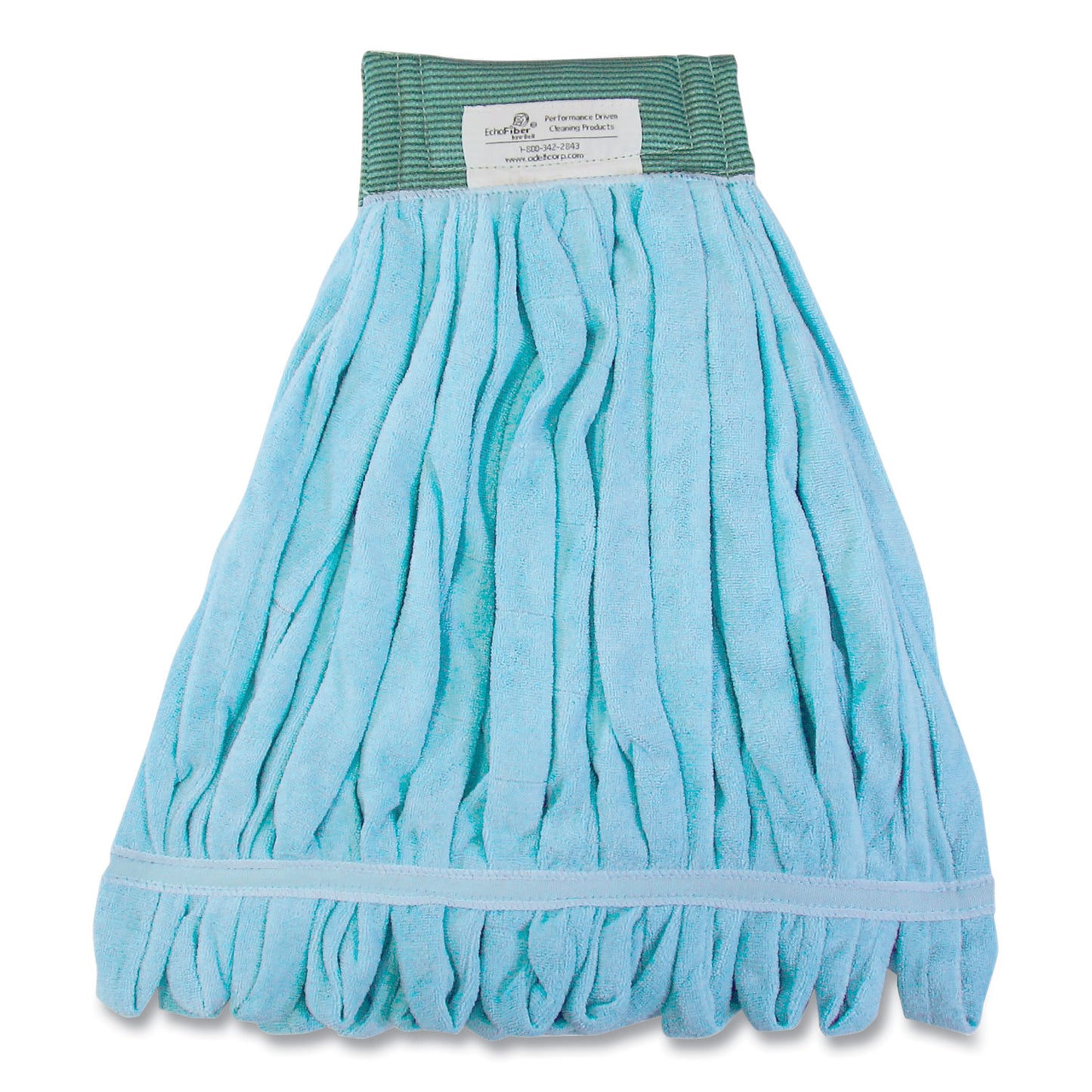 O'Dell® EchoFiber Microfiber Loop Mop, Medium, Split Microfiber, 14 x 14, 5" Headband, Blue (ODCMWTMB)