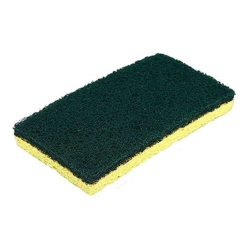 Impact® Cellulose Scrubber Sponges, Yellow/Green, 5/Pack, 8 Packs/Case (IMP7130PCT)