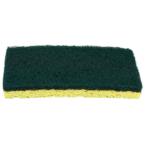 Impact® Cellulose Scrubber Sponges, Yellow/Green, 5/Pack, 8 Packs/Case (IMP7130PCT)