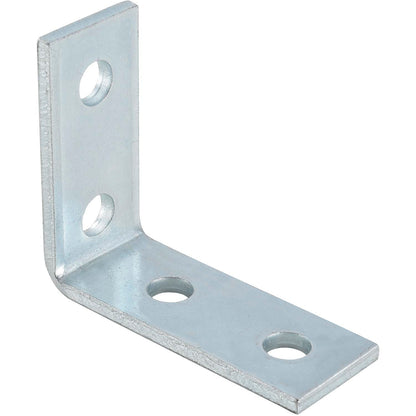 Global Industrial 1-5/8" 4 Hole 90° Fitting P1325eg, Electro-Galvanized - Pkg Qty 20 (WB713118)
