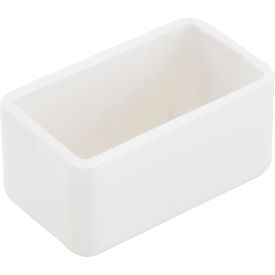 Global Industrial 1-5/8 X 7/8" Plastic White End Cap P2860-33vy (WB713123)