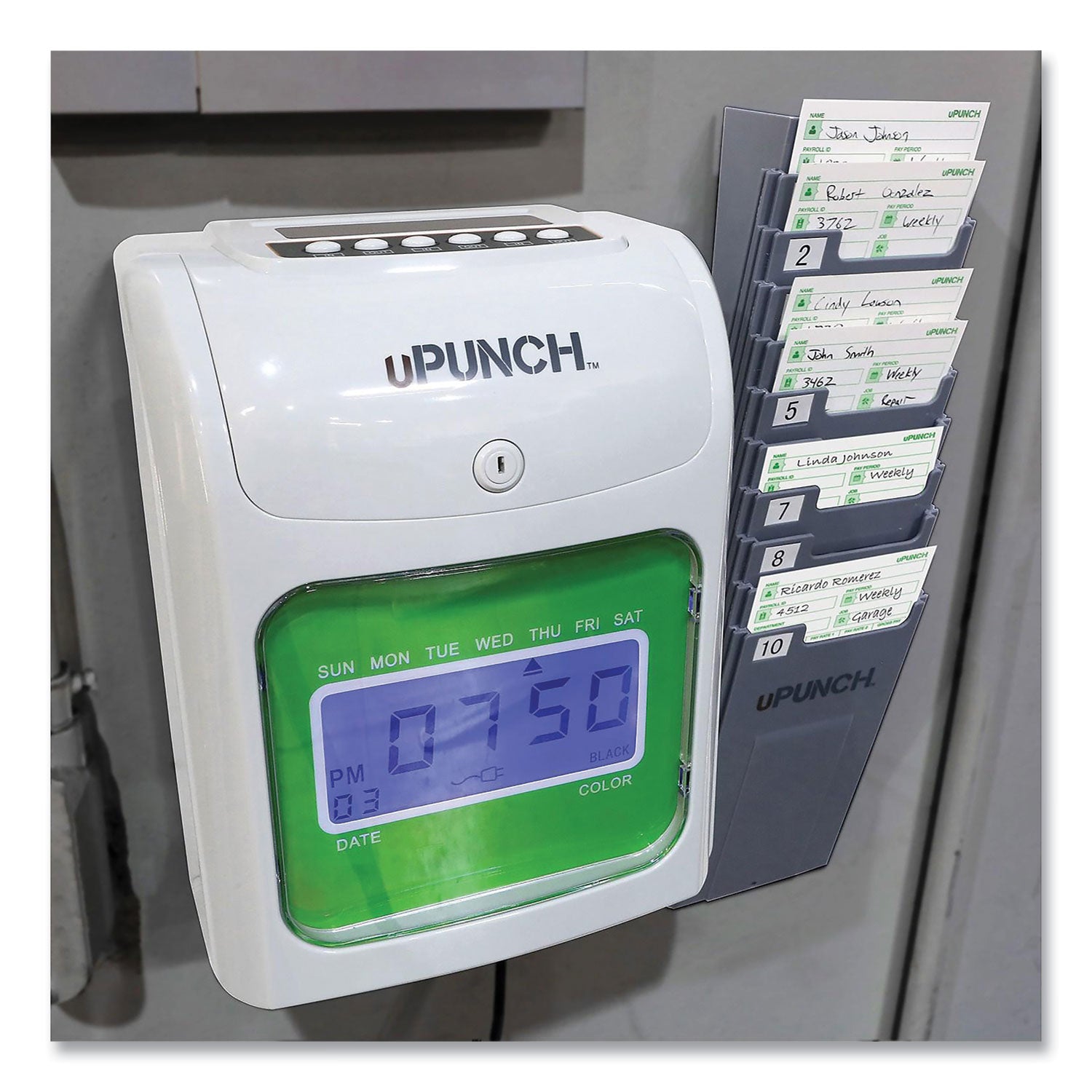 upunch-ub1000-electronic-non-calculating-time-clock-bundle-num-ppzub1000_5