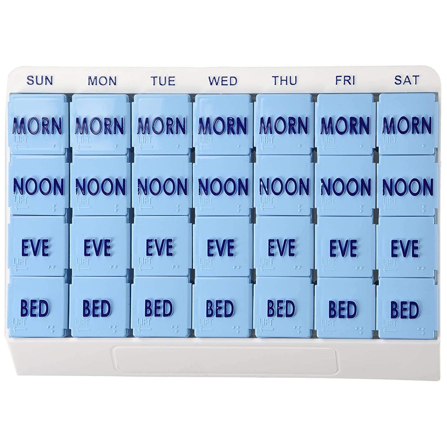 Medi Tray Pill Organizer 7 Day 4 Dose (870233_EA)