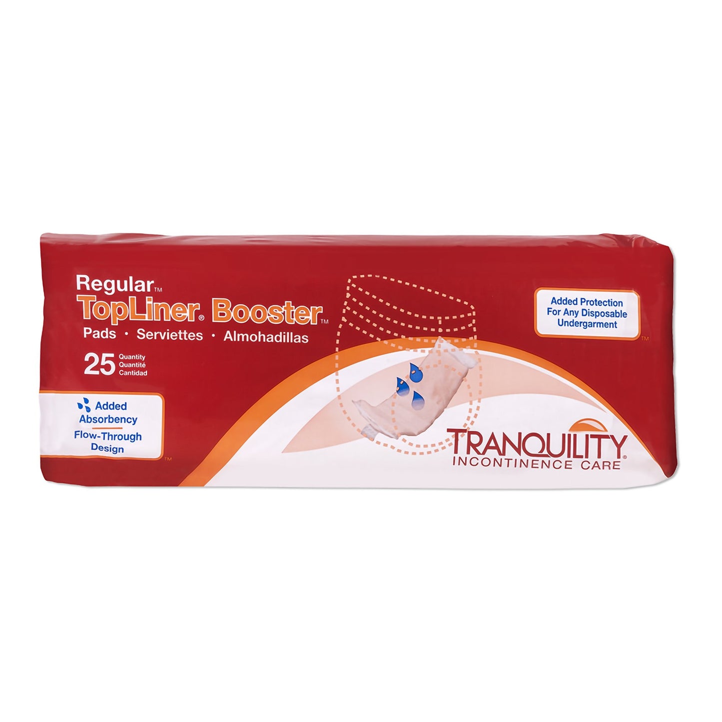 Tranquility® TopLiner™ Booster Pad 4 X 14 Inch Heavy Absorbency Super Absorbent Core Regular (665237_BG)