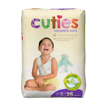 Cuties® Complete Care Unisex Baby Diaper Size 5 Disposable Heavy Absorbency (1206483_PK)