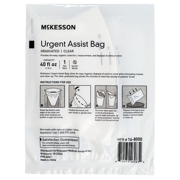 McKesson Emesis Bag 40 oz. Clear (1196429_CS)