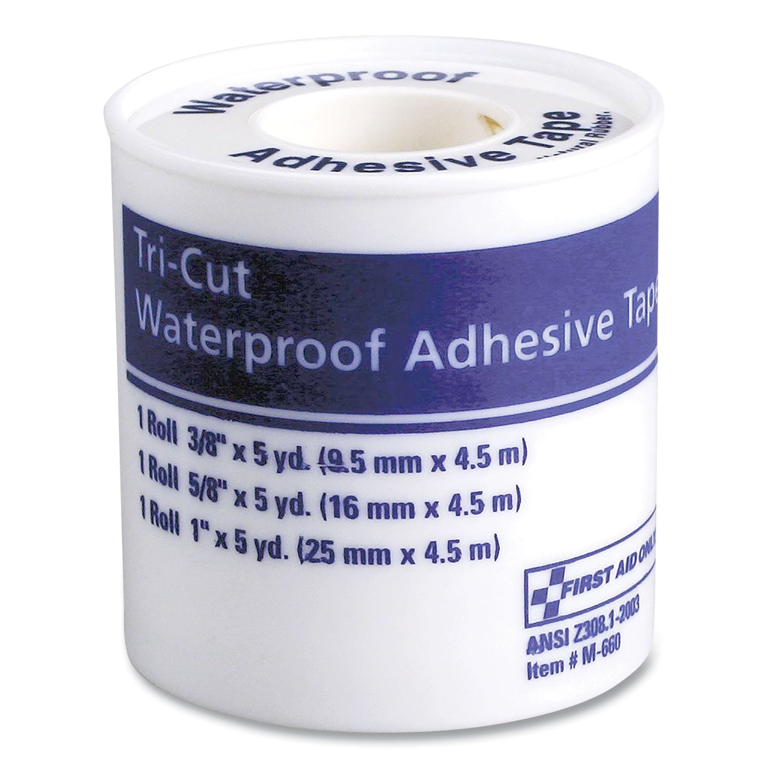 first-aid-only-tri-cut-waterproof-adhesive-medical-tape-with-dispenser-num-fao730013_1