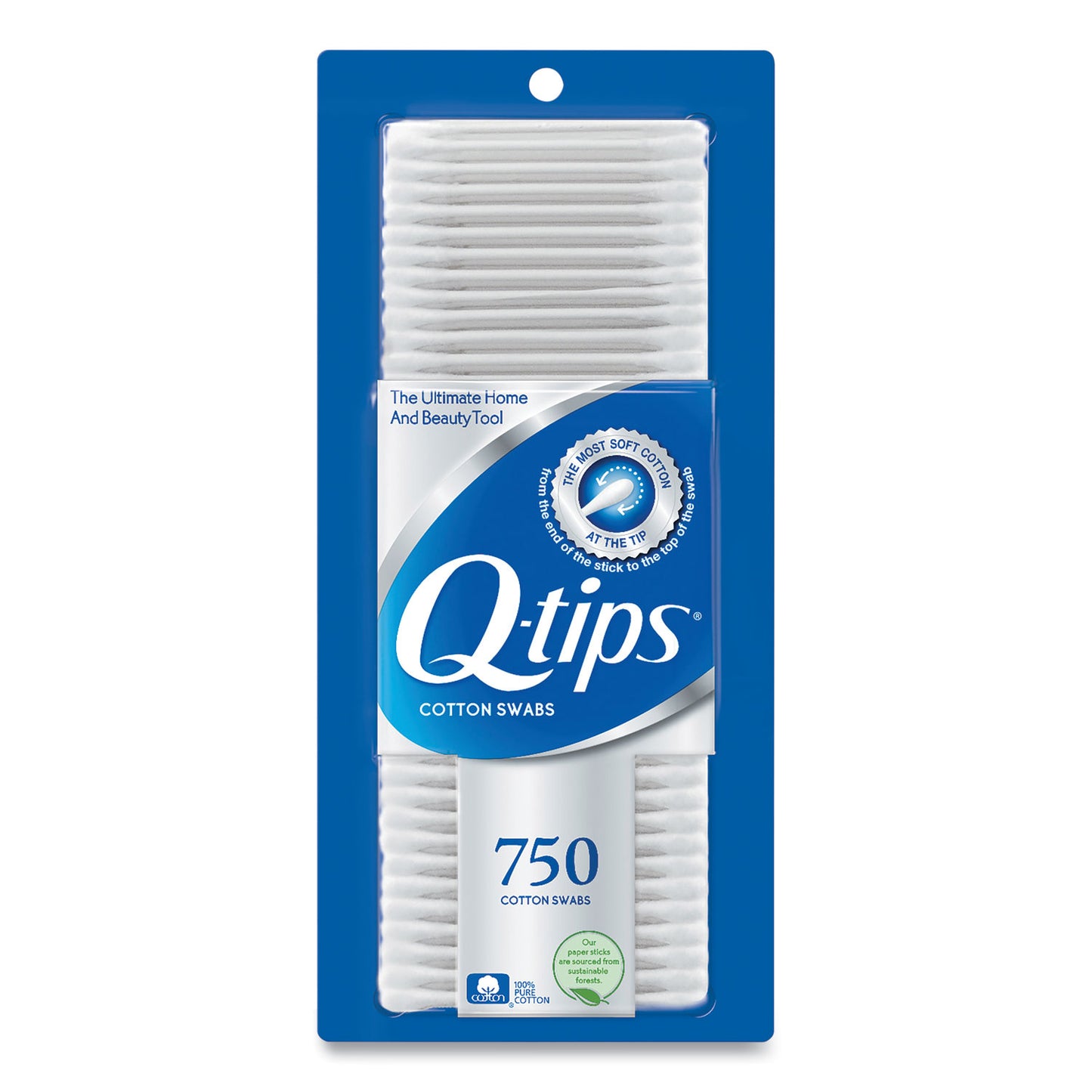 Q-tips® Cotton Swabs, 750/Pack, 12/Carton (EDA09824CT)