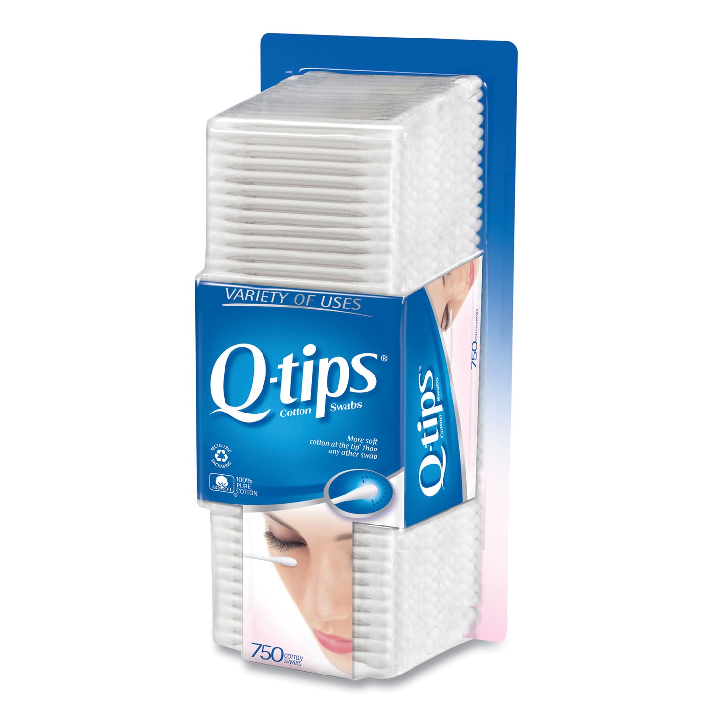 Q-tips® Cotton Swabs, 750/Pack (EDA09824PK)