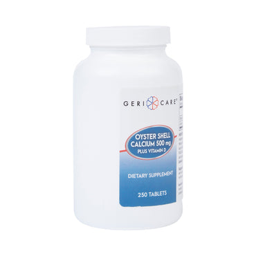 Geri-Care® Joint Health Supplement Oyster Shell 200 IU - 500 mg Strength Tablet 250 per Bottle (689189_BT)