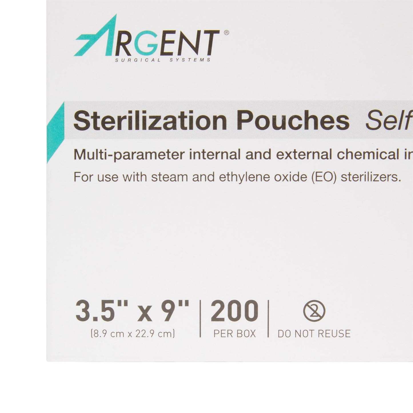 McKesson Argent™ Sure-Check® Sterilization Pouch Ethylene Oxide (EO) Gas / Steam 3-1/2 X 9 Inch Transparent / Blue Self Seal Paper / Film (527134_CS)