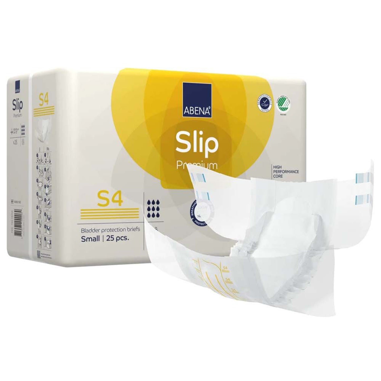 Abena® Slip Premium S4 Unisex Adult Incontinence Brief Small Disposable Heavy Absorbency (1218198_PK)