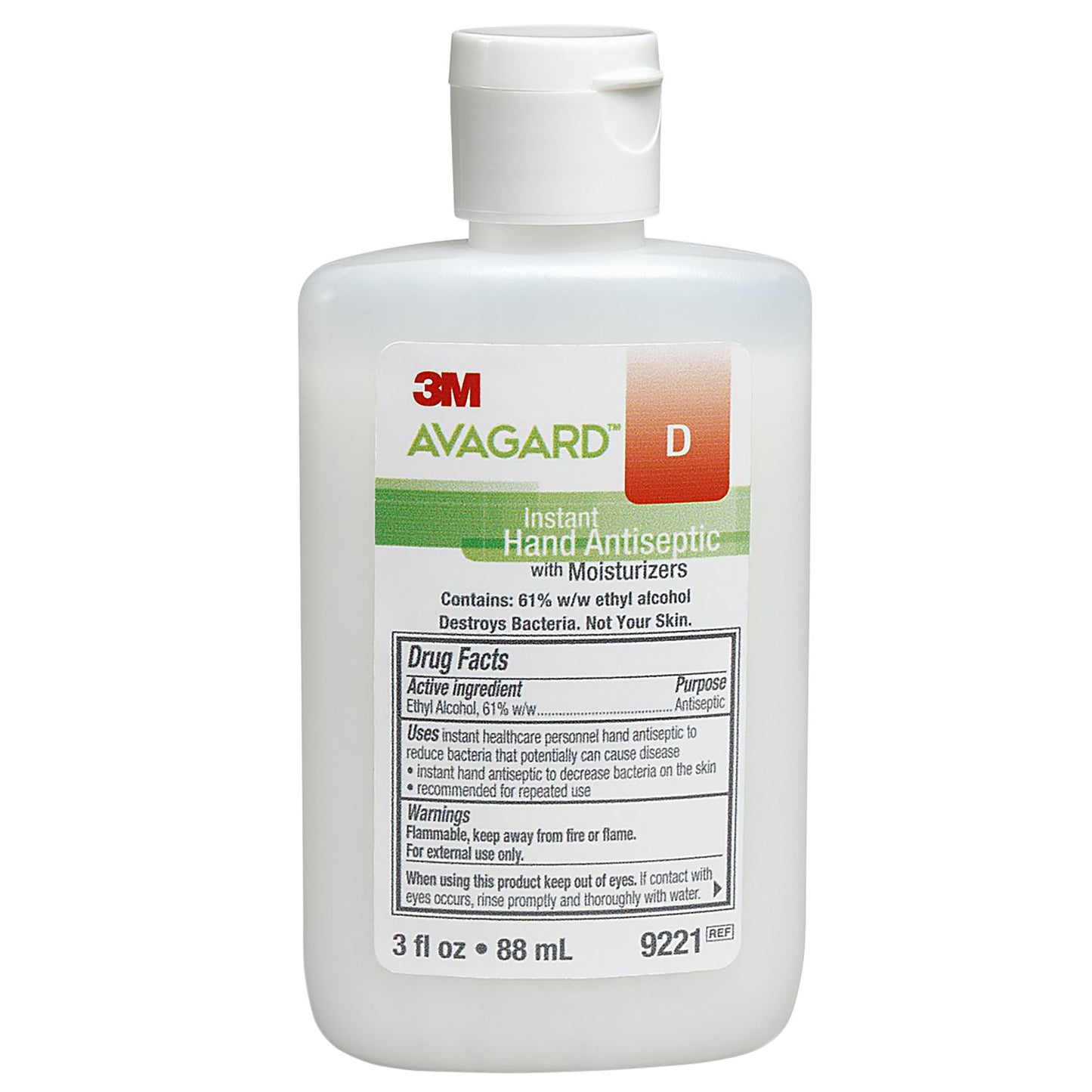 3M™ Avagard™ D Hand Sanitizer 3 oz. Ethyl Alcohol Gel Bottle (406350_CS)