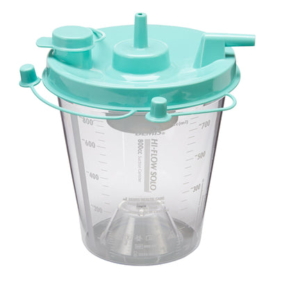 Hi-Flow™ Rigid Suction Canister 800 mL Sealing Lid (544102_CS)