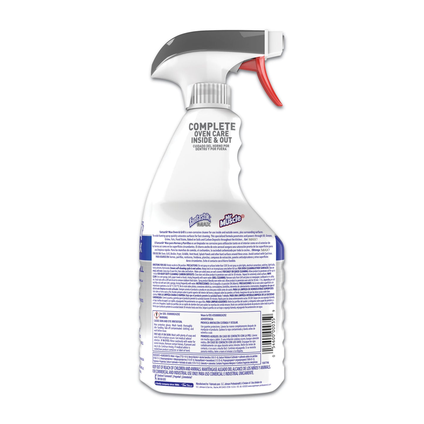 Fantastik® MAX MAX Oven and Grill Cleaner, 32 oz Bottle (SJN388869)