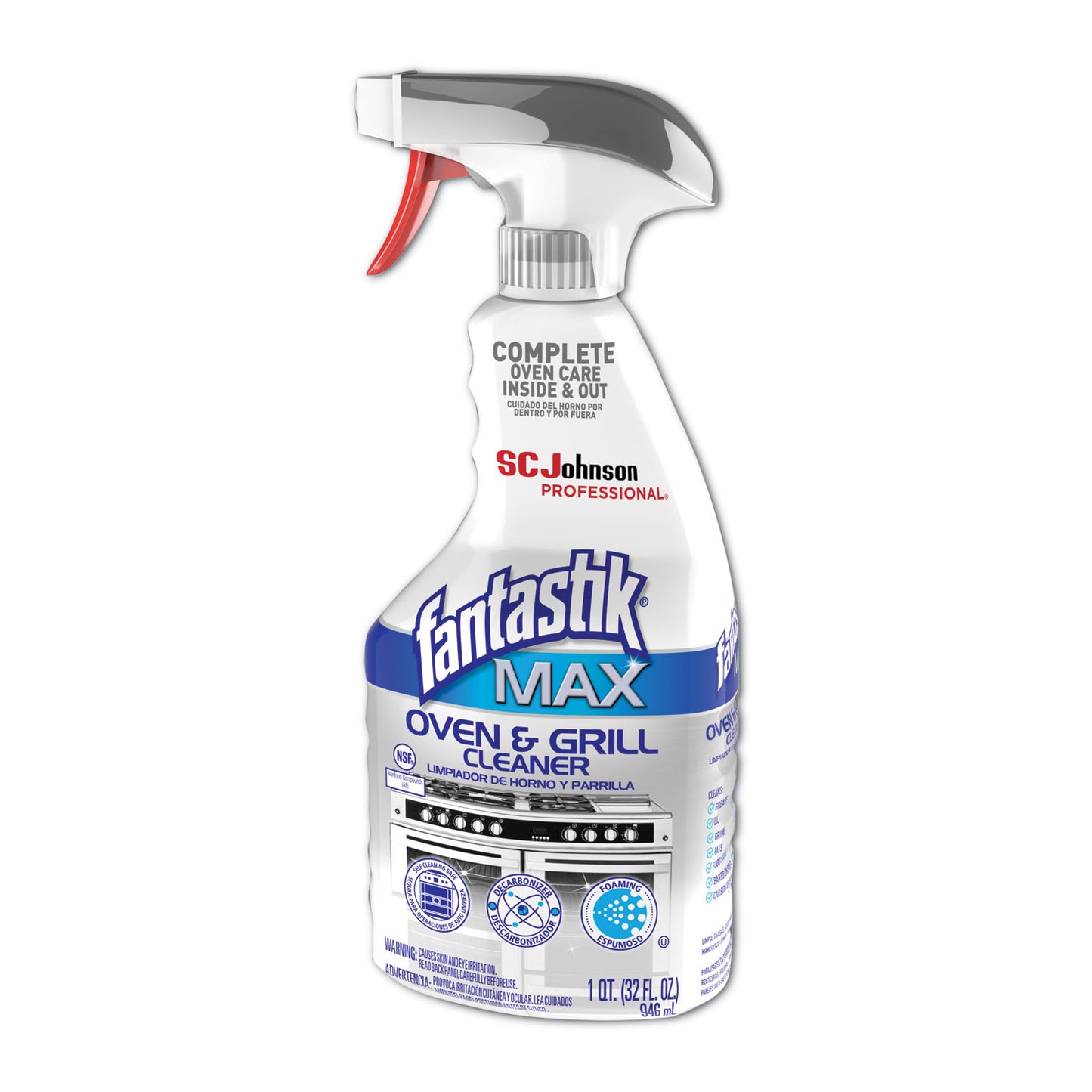Fantastik® MAX MAX Oven and Grill Cleaner, 32 oz Bottle (SJN388869)
