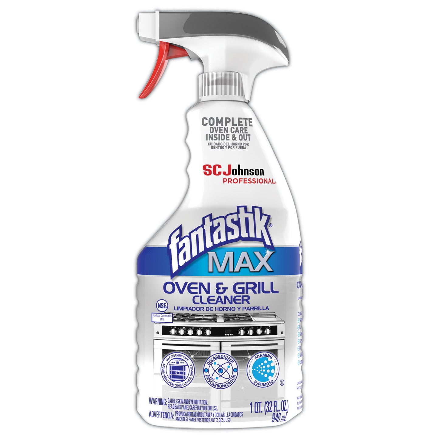 Fantastik® MAX MAX Oven and Grill Cleaner, 32 oz Bottle (SJN388869)